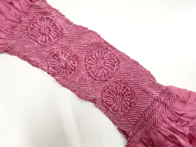 正絹　絞り　帯揚げ